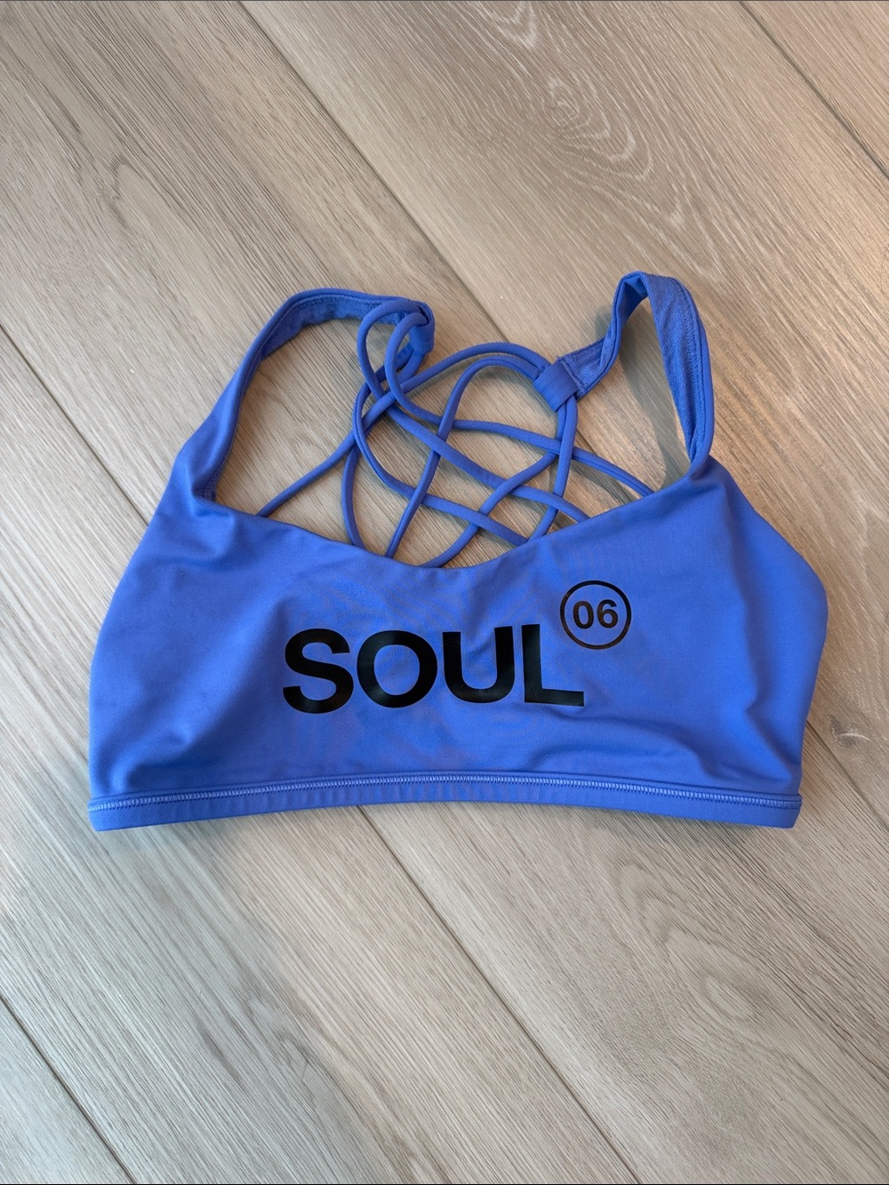 lululemon athletica Women's Strappy Sports Bra in Periwinkle Blue